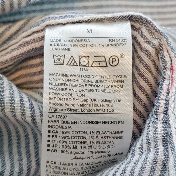 Gap Long Sleeve Plaid Shirt Sz M - Picture 7 of 7